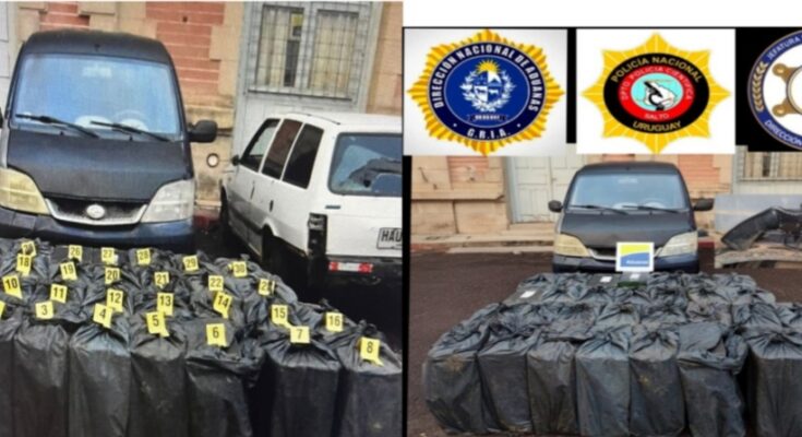 Incautan 300.000 cajillas de cigarrillos y un arma de fuego tras persecución policial